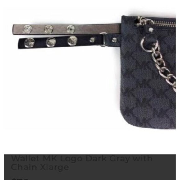 Michael Kors Signature Belt Bag - Large - Gray - Picture 2 of 7